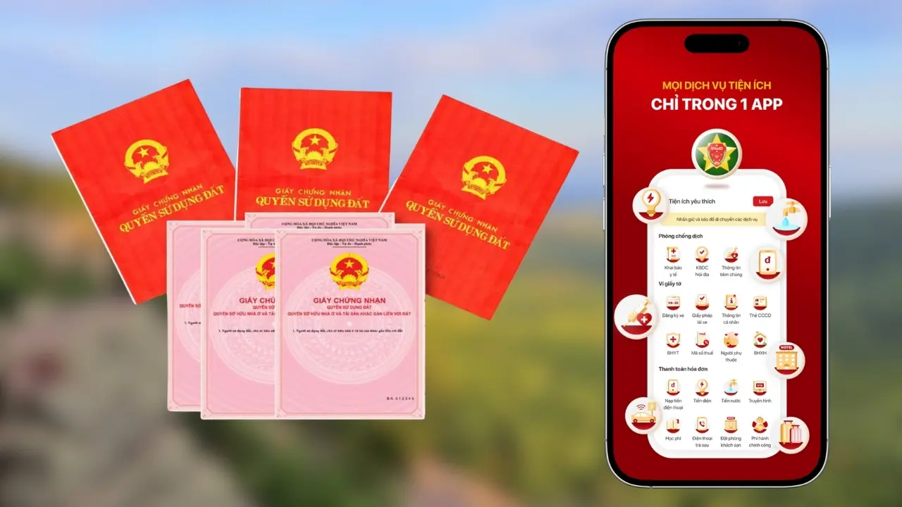 Sổ đỏ trên VNeID chính thức được dùng thay cho bản giấy