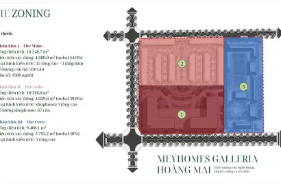 Mặt bằng căn hộ Meyhomes Galleria Hoàng Mai