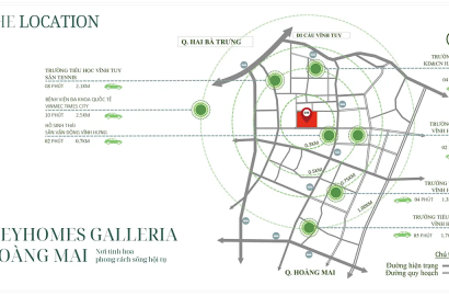 Vị trí dự án Meyhomes Hoàng Mai – Tâm điểm kết nối chiến lược